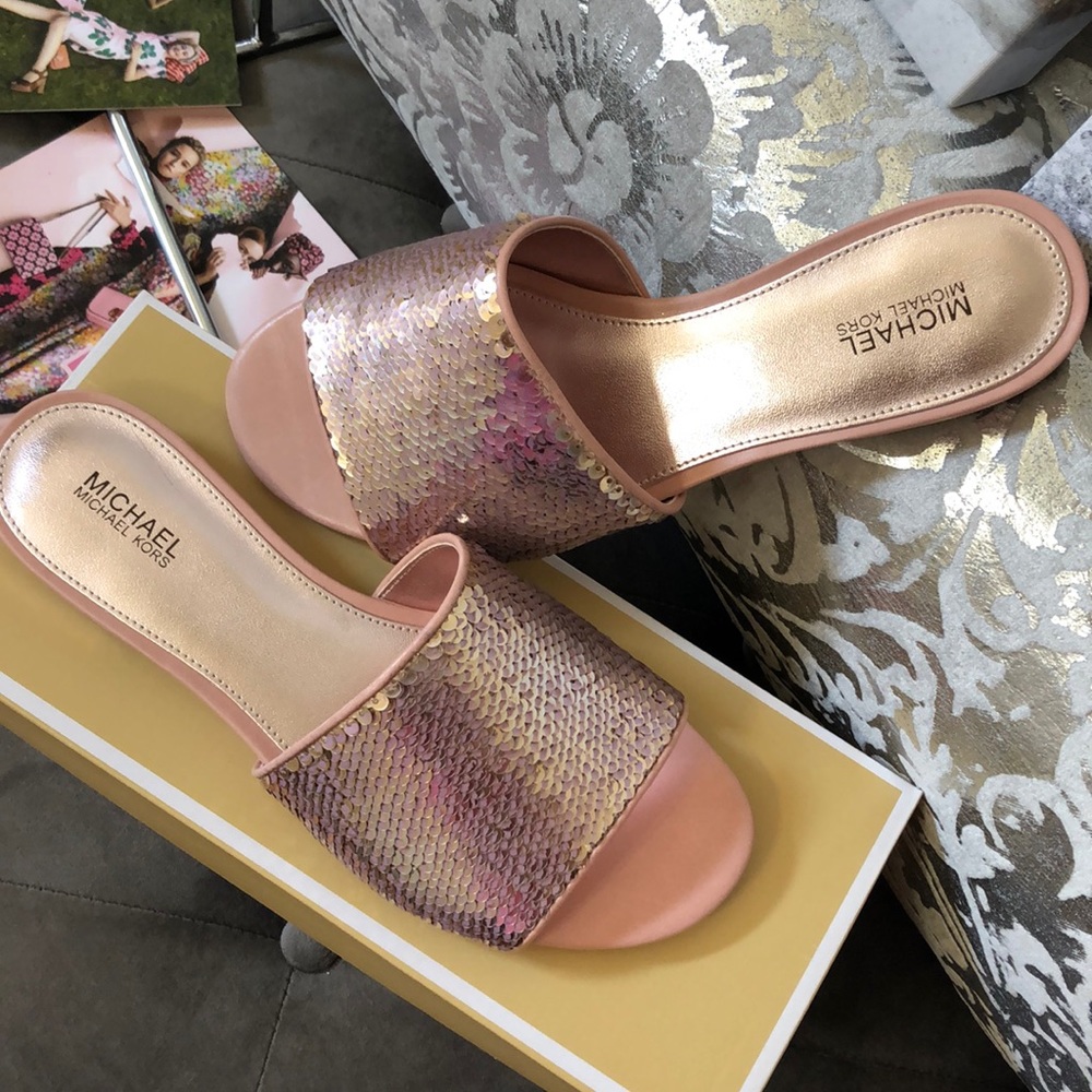 NWT Michael Kors Sequins Slide 7